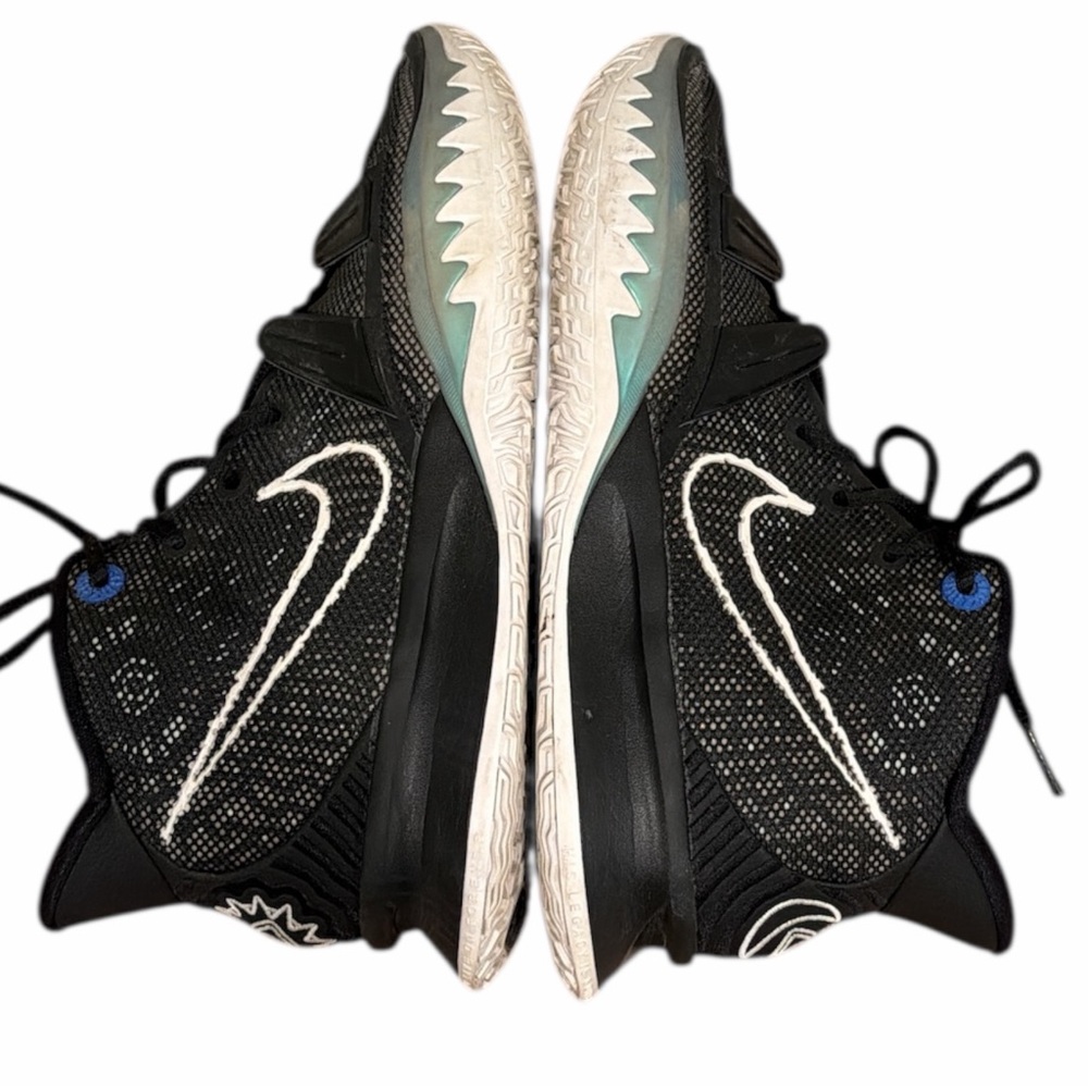Nike Kyrie 7 “Brooklyn” Black White Basketball Shoes Men’s 9 EUC Streetwear - Picture 3 of 14